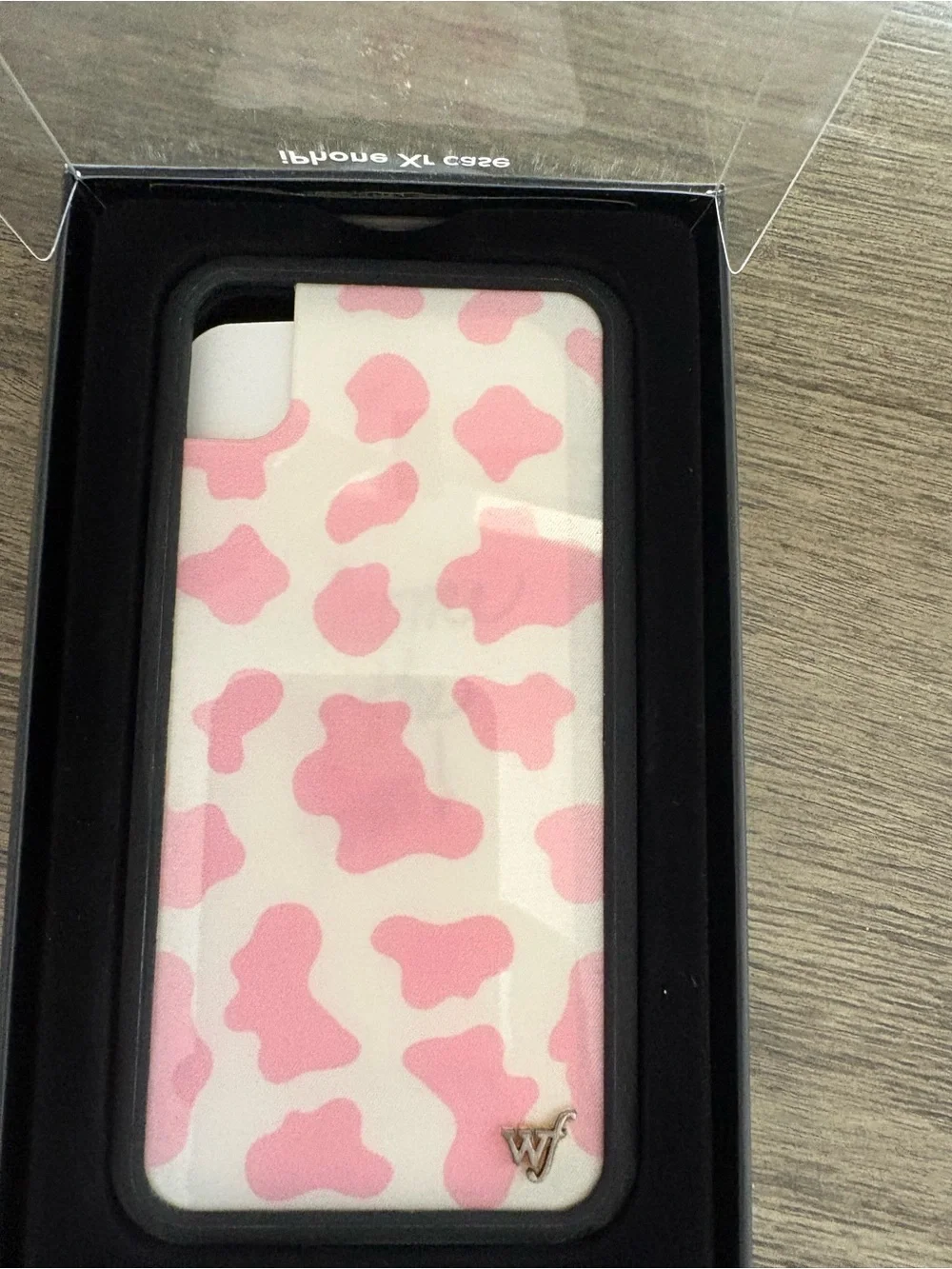 Wildflowers Pink & White Cow Pattern iPhone XR Case